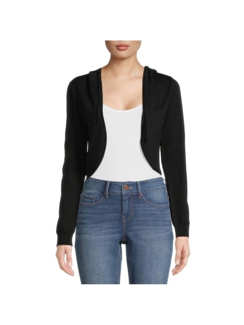 No Boundaries Juniors Black Shrug With Hood Size Small (3-5) - New With Tags